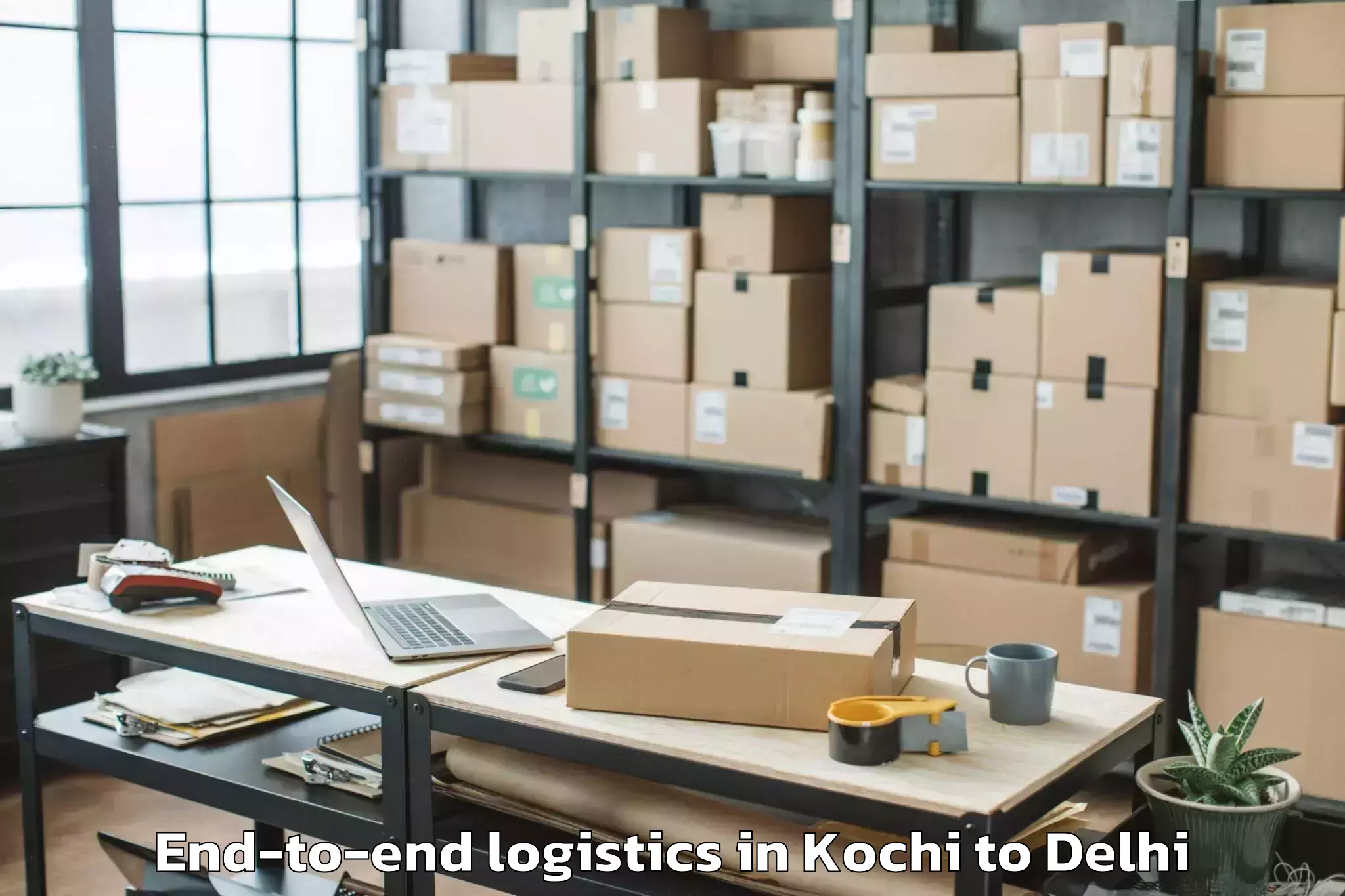 Easy Kochi to Naraina Industrial Estate End To End Logistics Booking